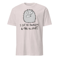 I Got 99 Problems Lil Monster Edition Soft Tee, chronic illness humour graphic tee, ice grey