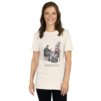 Actually Quite Normal Soft Tee — spoonie graphic tee with text design, natural 