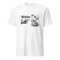 Nope Frog Soft Tee — spoonie graphic tee with text design, white 