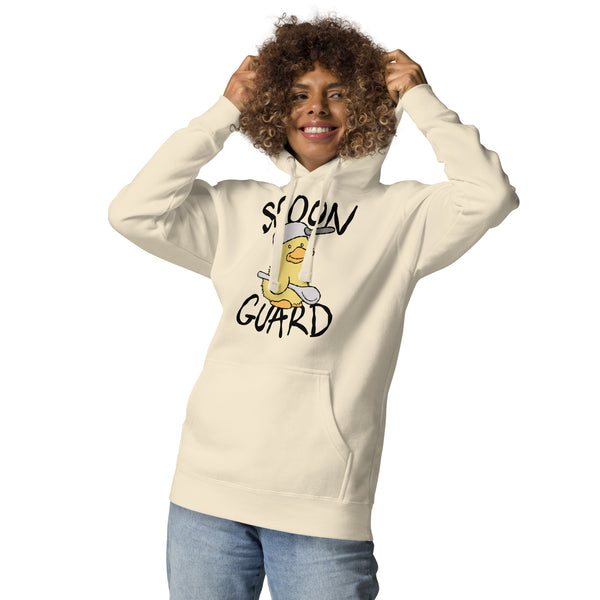Spoon guard Hoodie — soft spoonie hoodie with duck illustration, chronic illness apparel, bone