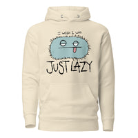 I Wish I Was Just Lazy Monster Hoodie — spoonie monster graphic hoodie, comfortable chronic illness clothing, bone