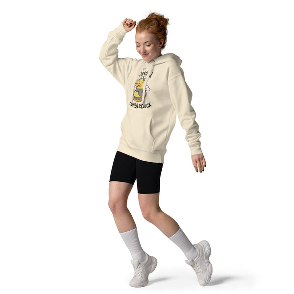 Certified BumbleDuck Hoodie — soft spoonie hoodie with duck illustration, chronic illness apparel, bone